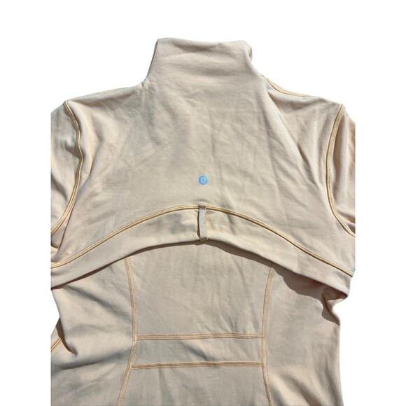 Lululemon Jacket Women Sz 10 Pale Orange Define Full Zip Mock Neck Athleisure - Picture 12 of 16